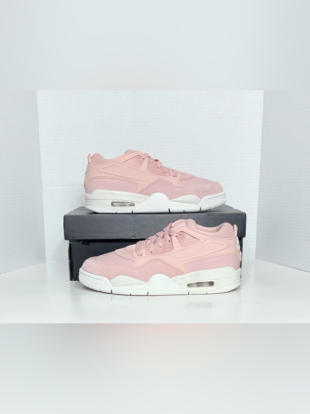 Nike Air Jordan 4 RM Sneakers FQ7940-600 Women’s size 8 pink & white shoes NEW